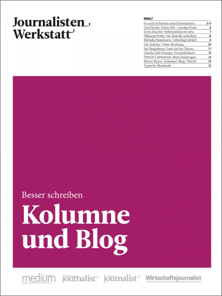 Kolumne und Blog