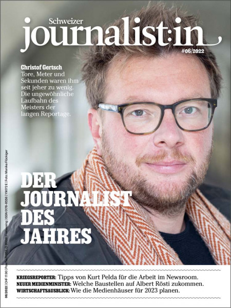 Schweizer Journalist:in 06/2022: Der Journalist des Jahres - Tore, Meter und Sekunden waren ihm seit jeher zu wenig. Die ungewöhnliche Laufbahn des Meisters der langen Reportage.