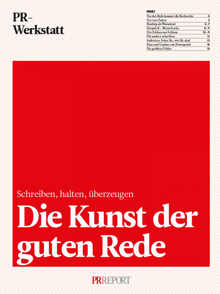 Die Kunst der guten Rede: Schreiben, halten, überzeugen, PR-Werkstatt, Markus Franz