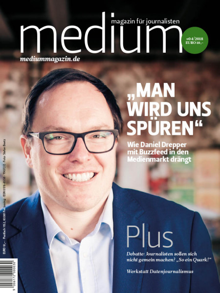 medium magazin: „Man wird uns spüren" Wie Daniel Drepper mit Buzzfed in den Medienmarkt drängt