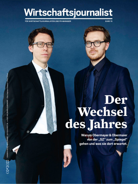 Wirtschaftsjournalist 02/2022: Der Wechsel des Jahres - Warum Obermayer & Obermaier von der „SZ“ zum „Spiegel“ gehen und was sie dort erwartet.