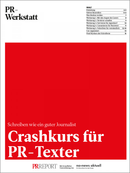 Crashkurs für PR-Texter: Schreiben wie ein guter Journalist, PR-Werkstatt, Uwe Stolzmann