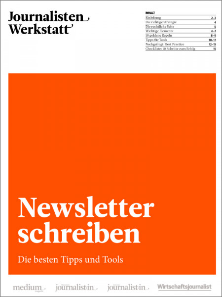 Journalisten Werkstatt "Besser schreiben": Newsletter schreiben