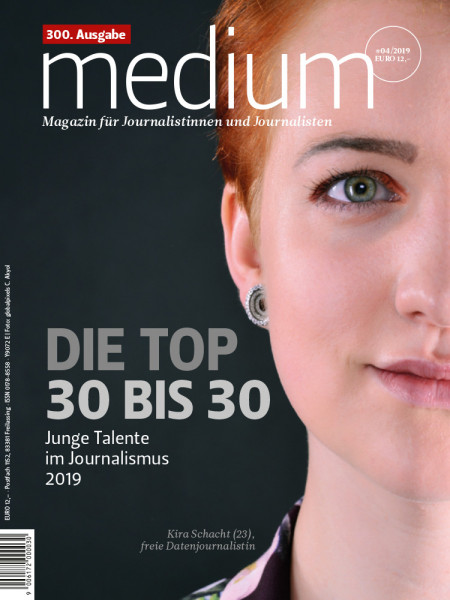 medium magazin, DIe Top 30 bis 30, Junge Talente im Journalismus 2019