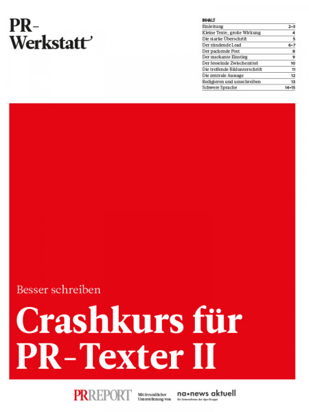 Crashkurs für PR-Texter II