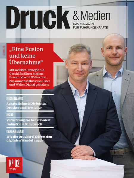 Druck & Medien: Wie Markus Esser und Axel Walter den Zusammenschluss von Esser und Walter Digital gestalten.