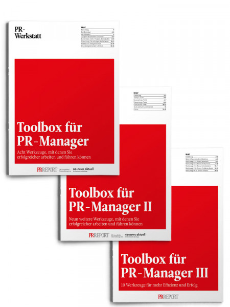 Know-how-Paket Toolbox für PR-Manager
