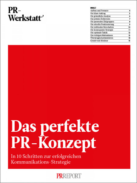 PR-Werkstatt, Das perfekte PR-Konzept