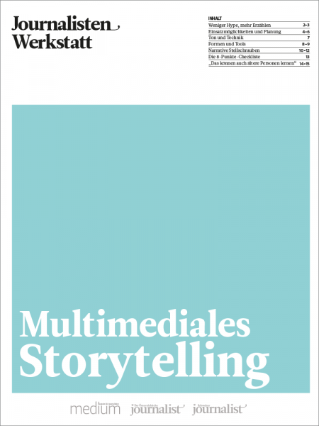 Journalisten Werkstatt: Multimediales Storytelling , Matthias Eberl