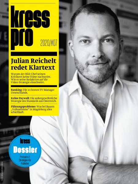 kress pro 2020/07 Julian Reichelt redet Klartext: Warum der Bild-Chef seinen Kritikern keine Träne nachweint.
