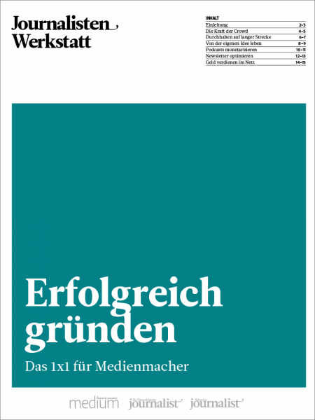 Journalisten Werkstatt: Erfolgreich gründen, Pauline Tillmann