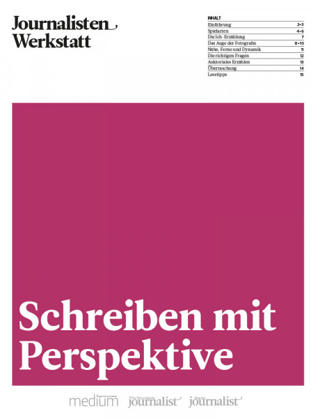Schreiben mit Perspektive, Journalisten Werkstatt, Marie Lampert
