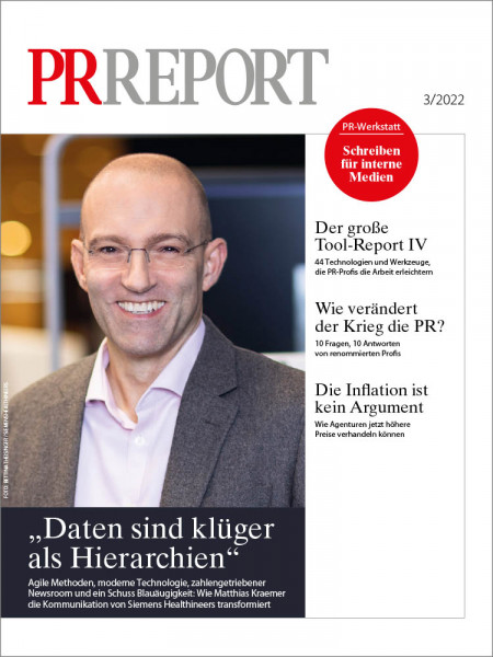 PR Report 2022/03: Agile Methoden, moderne Technologie, zahlengetriebener Newsroom und ein Schuss Blauäugigkeit: Wie Matthias Kraemer die Kommunikation von Siemens Healthineers transformiert