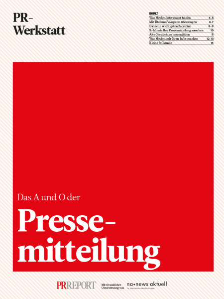 Pressemitteilung: Das A und O der Pressemitteilung, PR-Werkstatt, Martin Roos